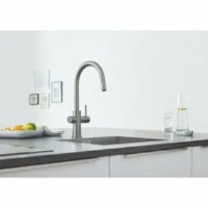 Смеситель для кухонной мойки GROHE Blue Home с системой фильтрации, охлаждения и газирования воды, Wi-Fi, суперсталь (31541DC0) Смеситель для кухонной мойки GROHE Blue Home с системой фильтрации, охлаждения и газирования воды, Wi-Fi, суперсталь (31541DC0)