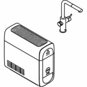 Смеситель для кухонной мойки GROHE Blue Home с системой фильтрации, охлаждения и газирования воды, Wi-Fi, суперсталь (31539DC0) Смеситель для кухонной мойки GROHE Blue Home с системой фильтрации, охлаждения и газирования воды, Wi-Fi, суперсталь (31539DC0)