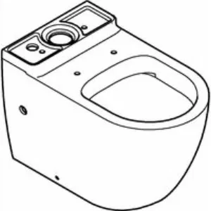 Унитаз напольный GROHE Bau Ceramic, альпин-белый (39910000) Унитаз напольный GROHE Bau Ceramic, альпин-белый (39910000)