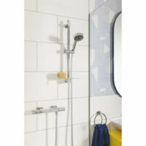Ручной душ GROHE Vitalio Comfort 100, 3 режима, хром/черный (26092000) Ручной душ GROHE Vitalio Comfort 100, 3 режима, хром/черный (26092000)