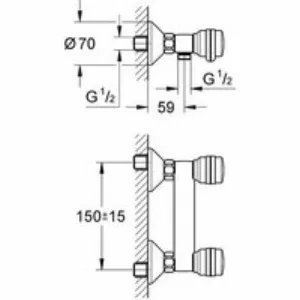 Смеситель для душа GROHE Supra, хром (26317000) Смеситель для душа GROHE Supra, хром (26317000)