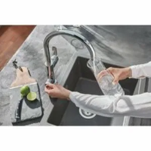 Смеситель для кухонной мойки GROHE Blue Pure BauCurve с функцией фильтрации, с фильтром в комплекте, хром (119709) Смеситель для кухонной мойки GROHE Blue Pure BauCurve с функцией фильтрации, с фильтром в комплекте, хром (119709)