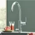 Смеситель для кухонной мойки GROHE Blue Pure BauCurve с функцией фильтрации, с фильтром в комплекте, хром (119709) Смеситель для кухонной мойки GROHE Blue Pure BauCurve с функцией фильтрации, с фильтром в комплекте, хром (119709)