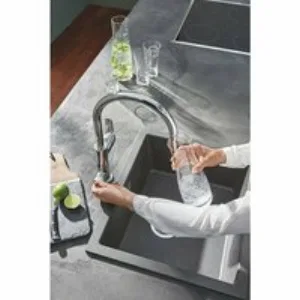 Смеситель для кухонной мойки GROHE Blue Pure BauCurve с функцией фильтрации, с фильтром в комплекте, хром (119709) Смеситель для кухонной мойки GROHE Blue Pure BauCurve с функцией фильтрации, с фильтром в комплекте, хром (119709)