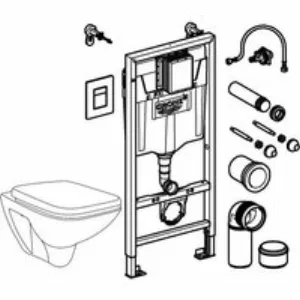 Комплект инсталляции GROHE Solido 4 в 1 с подвесным унитазом Lecico и сиденьем (39467000) Комплект инсталляции GROHE Solido 4 в 1 с подвесным унитазом Lecico и сиденьем (39467000)