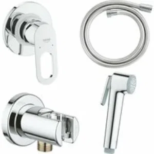 Набор для гигиенического душа GROHE BauLoop скрытого монтажа, хром (125078) Набор для гигиенического душа GROHE BauLoop скрытого монтажа, хром (125078)