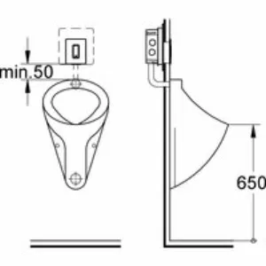 Панель смыва для писсуара GROHE Skate Cosmopolitan, 1 режим, матовый титан (38846BS0) Панель смыва для писсуара GROHE Skate Cosmopolitan, 1 режим, матовый титан (38846BS0)