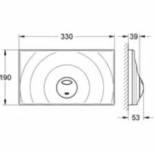 Панель смыва для унитаза GROHE Surf G с 3 режимами смыва, хром (37859000) Панель смыва для унитаза GROHE Surf G с 3 режимами смыва, хром (37859000)