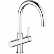 Смеситель для кухонной мойки GROHE Blue Pure с функцией фильтрации, без фильтра в комплекте, хром (33251000)