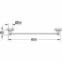 Держатель для полотенца GROHE Essentials 600 мм, хром (40366001) Держатель для полотенца GROHE Essentials 600 мм, хром (40366001)