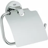 Держатель для туалетной бумаги, GROHE Essentials, с крышкой, хром, (40367001)