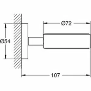 Держатель GROHE Essentials, хром (40369001) Держатель GROHE Essentials, хром (40369001)