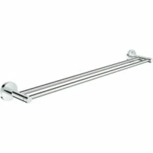 Держатель для полотенца GROHE Essentials 600 мм, двойной, хром (40802001) Держатель для полотенца GROHE Essentials 600 мм, двойной, хром (40802001)
