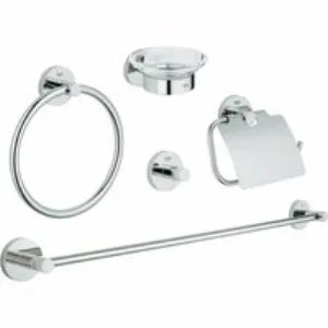 Набор аксессуаров 5 в 1, GROHE Essentials, хром, (40344001) Набор аксессуаров 5 в 1, GROHE Essentials, хром, (40344001)