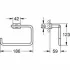 Кольцо для полотенца GROHE Essentials Cube, хром (40510001) Кольцо для полотенца GROHE Essentials Cube, хром (40510001)