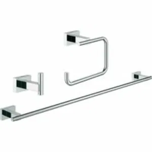 Набор аксессуаров GROHE Essentials Cube (3 предмета), хром (40777001) Набор аксессуаров GROHE Essentials Cube (3 предмета), хром (40777001)
