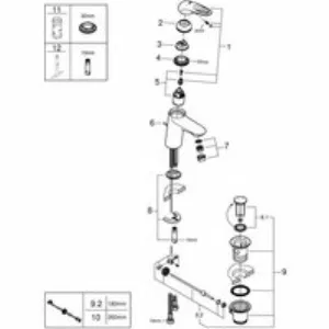 Смеситель для раковины GROHE Eurostyle, S-size, хром (23374003) Смеситель для раковины GROHE Eurostyle, S-size, хром (23374003)