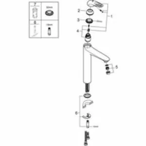 Смеситель для раковины GROHE Eurostyle, XL-size, хром (23570003) Смеситель для раковины GROHE Eurostyle, XL-size, хром (23570003)