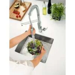 Смеситель для кухни GROHE Eurocube, суперсталь (31395DC0) Смеситель для кухни GROHE Eurocube, суперсталь (31395DC0)