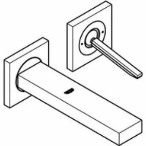 Внешняя часть смесителя для раковины GROHE Eurocube Joy на 2 отверстия, хром (19998000) Внешняя часть смесителя для раковины GROHE Eurocube Joy на 2 отверстия, хром (19998000)