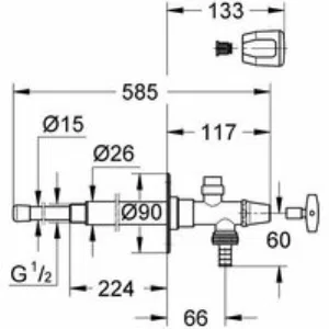 Наружный вентиль GROHE Eggeman Eurotec, хром (41212000) Наружный вентиль GROHE Eggeman Eurotec, хром (41212000)