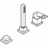 Смеситель для ванны GROHE Eurocube, хром (19966000) Смеситель для ванны GROHE Eurocube, хром (19966000)