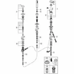 Смеситель для ванны GROHE Eurocube, хром (19966000) Смеситель для ванны GROHE Eurocube, хром (19966000)