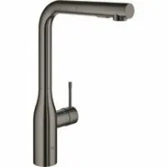 Смеситель для кухни GROHE Essence с вытяжным душем, темный графит глянец (30270A00)