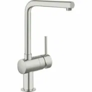 Смеситель для кухни GROHE Minta с поворотным L-изливом, суперсталь (31375DC0)