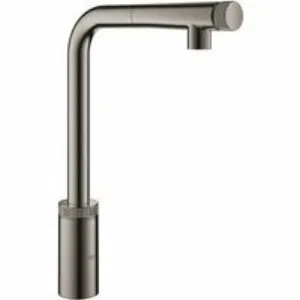 Смеситель для кухни GROHE Minta SmartControl с вытяжным L-изливом, темный графит глянец (31613A00) Смеситель для кухни GROHE Minta SmartControl с вытяжным L-изливом, темный графит глянец (31613A00)