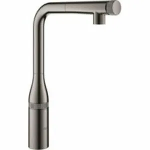 Смеситель для кухни GROHE Essence SmartControl с вытяжным изливом, темный графит глянец (31615A00) Смеситель для кухни GROHE Essence SmartControl с вытяжным изливом, темный графит глянец (31615A00)