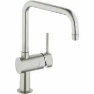 Смеситель для кухни GROHE Minta с поворотным U-изливом, суперсталь (32488DC0)