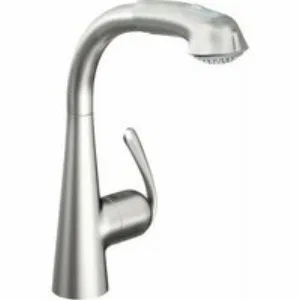 Смеситель для кухни GROHE Zedra с вытяжным душем 2jet, нержавеющая сталь (32553SD0) Смеситель для кухни GROHE Zedra с вытяжным душем 2jet, нержавеющая сталь (32553SD0)