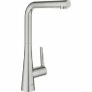 Смеситель для кухни GROHE Zedra с вытяжным душем 2jet, суперсталь (32553DC2)