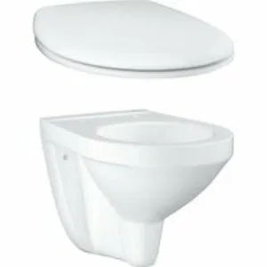 Унитаз подвесной GROHE Bau Ceramic с сиденьем, альпин-белый (NW0104) Унитаз подвесной GROHE Bau Ceramic с сиденьем, альпин-белый (NW0104)