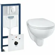 Комплект инсталляции GROHE Rapid SL 4 в 1 с унитазом Bau Ceramic и сиденьем (NW0115)