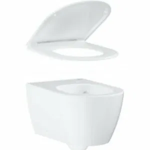Унитаз подвесной GROHE Essence с сиденьем с микролифтом, альпин-белый (NW0123) Унитаз подвесной GROHE Essence с сиденьем с микролифтом, альпин-белый (NW0123)