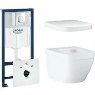 Комплект инсталляции GROHE Rapid SL 4 в 1 с унитазом Euro Ceramic и сиденьем (NW0130)