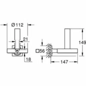 Держатель запасного рулона туалетной бумаги GROHE Allure, хром (40956001) Держатель запасного рулона туалетной бумаги GROHE Allure, хром (40956001)