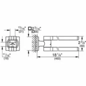 Держатель для полотенца GROHE Allure двойной, хром (40342001) Держатель для полотенца GROHE Allure двойной, хром (40342001)