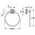 Кольцо для полотенца GROHE Allure, хром (40339001) Кольцо для полотенца GROHE Allure, хром (40339001)