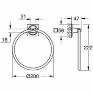 Кольцо для полотенца GROHE Allure, теплый закат матовый (40339DL1) Кольцо для полотенца GROHE Allure, теплый закат матовый (40339DL1)
