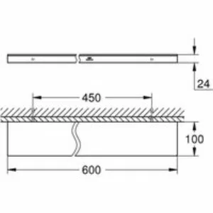 Полочка GROHE Allure (40965001) Полочка GROHE Allure (40965001)