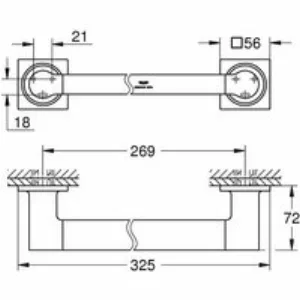Ручка для ванны GROHE Allure, теплый закат матовый (40955DL1) Ручка для ванны GROHE Allure, теплый закат матовый (40955DL1)