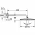 Верхний душ GROHE Rainshower Mono 310, 9,5 л/мин, 1 режим, 422 мм, фантомный черный (22121KF0) Верхний душ GROHE Rainshower Mono 310, 9,5 л/мин, 1 режим, 422 мм, фантомный черный (22121KF0)
