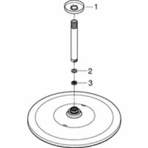 Верхний душ GROHE Rainshower Mono 310, 9,5 л/мин, 1 режим, 142 мм, фантомный черный (22122KF0) Верхний душ GROHE Rainshower Mono 310, 9,5 л/мин, 1 режим, 142 мм, фантомный черный (22122KF0)