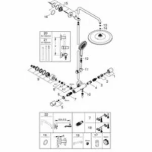 Душевая система GROHE Rainshower SmartActive 310 с термостатом для душа, суперсталь (26836DC0) Душевая система GROHE Rainshower SmartActive 310 с термостатом для душа, суперсталь (26836DC0)