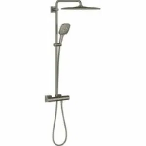 Душевая система GROHE Rainshower SmartActive 310 Cube с термостатом для душа, темный графит матовый (26837AL0) Душевая система GROHE Rainshower SmartActive 310 Cube с термостатом для душа, темный графит матовый (26837AL0)