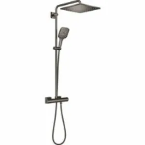 Душевая система GROHE Rainshower SmartActive 310 Cube с термостатом для душа, темный графит глянцевый (26837A00) Душевая система GROHE Rainshower SmartActive 310 Cube с термостатом для душа, темный графит глянцевый (26837A00)