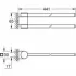 Держатель для полотенца двойной GROHE Selection , поворотный, металл, фантомный чёрный Держатель для полотенца двойной GROHE Selection , поворотный, металл, фантомный чёрный